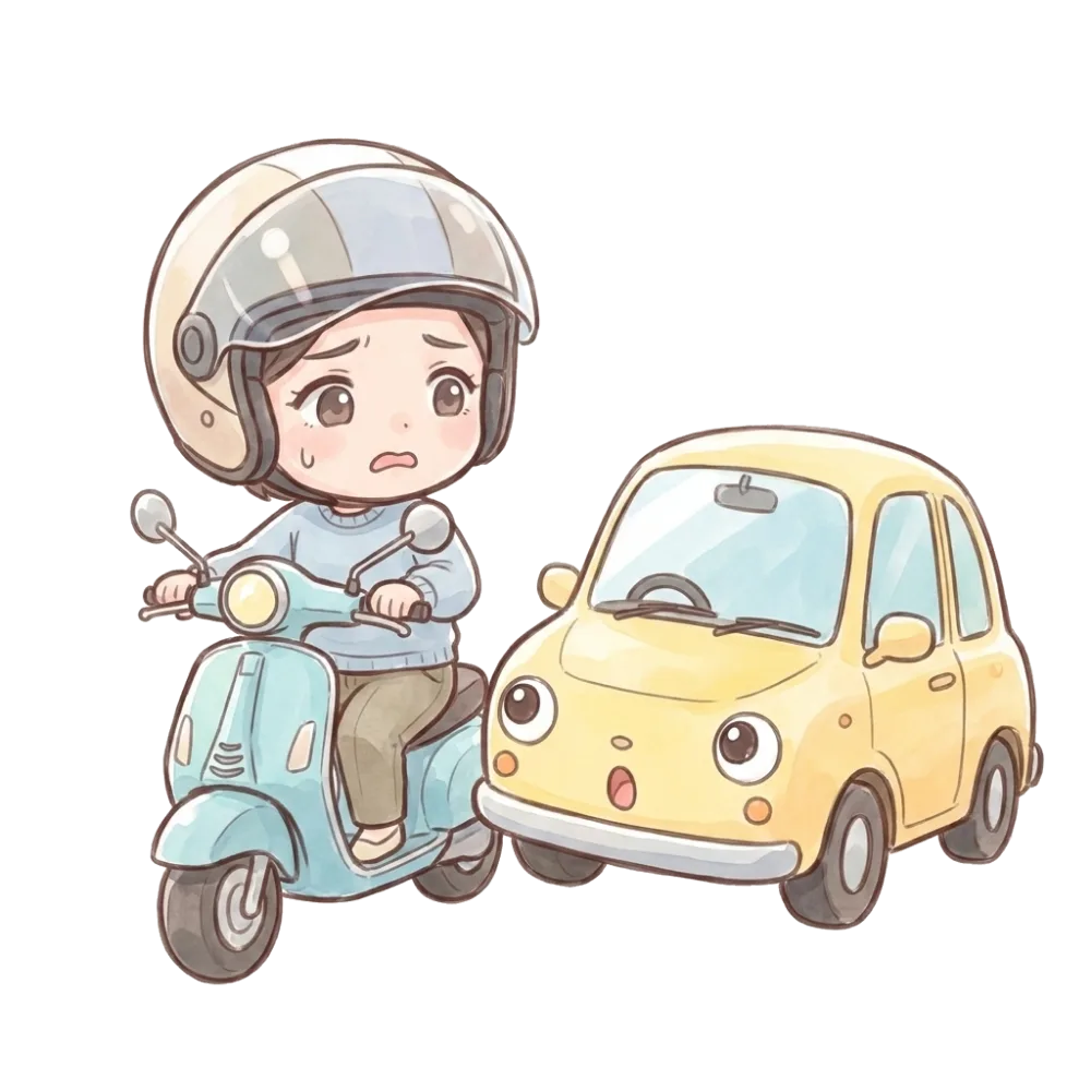原付・バイクでの事故