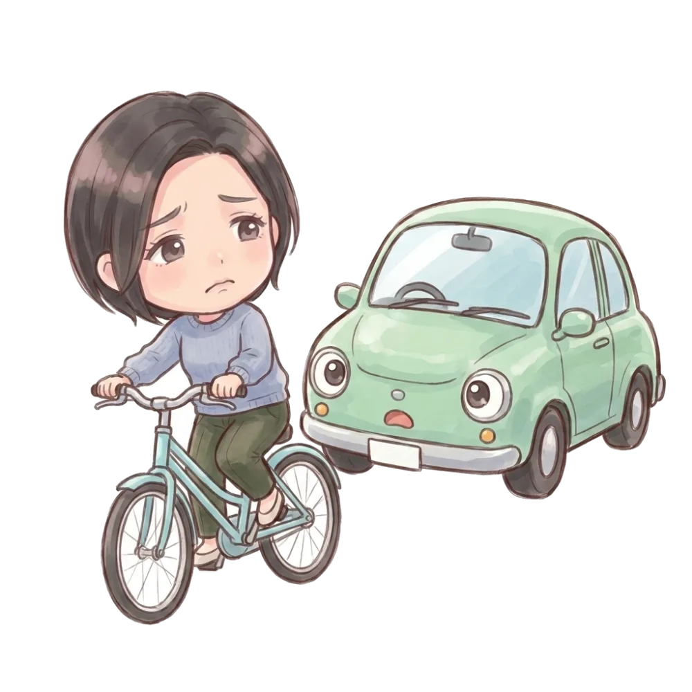 自転車での事故